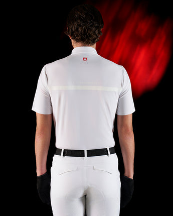 Polo Concorso Uomo  Ridertechnology manica corta e zip Equestro