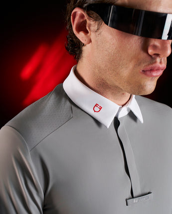 Polo Concorso Uomo Ridertechnology manica lunga bottoni Equestro